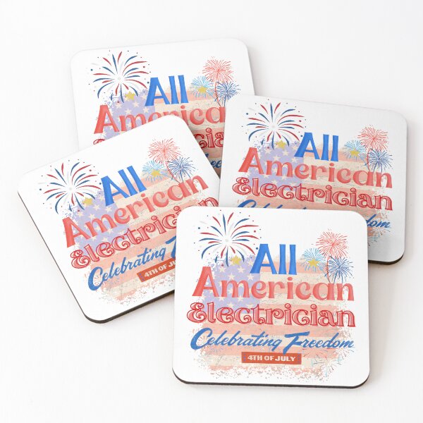 Item preview, 4th Of July, All American Electrician Celebrating Freedom designed and sold by ShopULove.