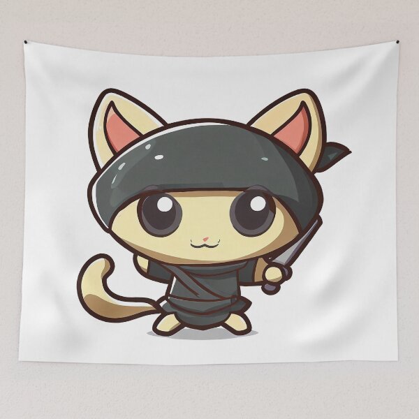 Item preview, Silent Paws: Ninja Cat designed and sold by G3Dprinter.