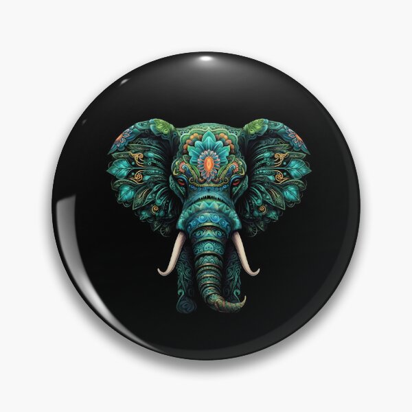 Item preview, Mysterious Royal Blue Elephant Head designed and sold by YPSimon.