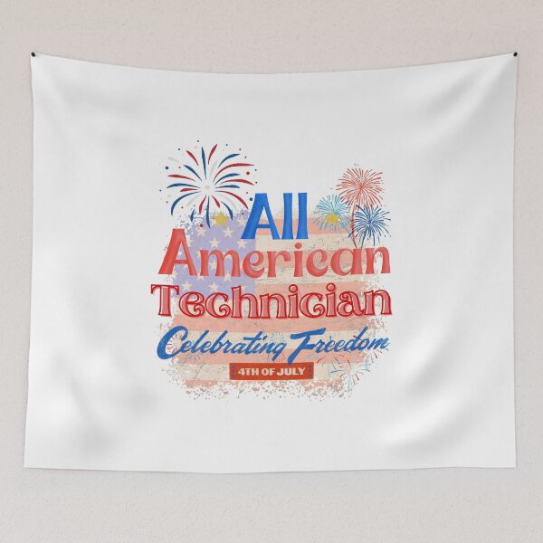 Artikelvorschau, 4th Of July,  All American Technician Celebrating Freedom entworfen und verkauft von ShopULove.