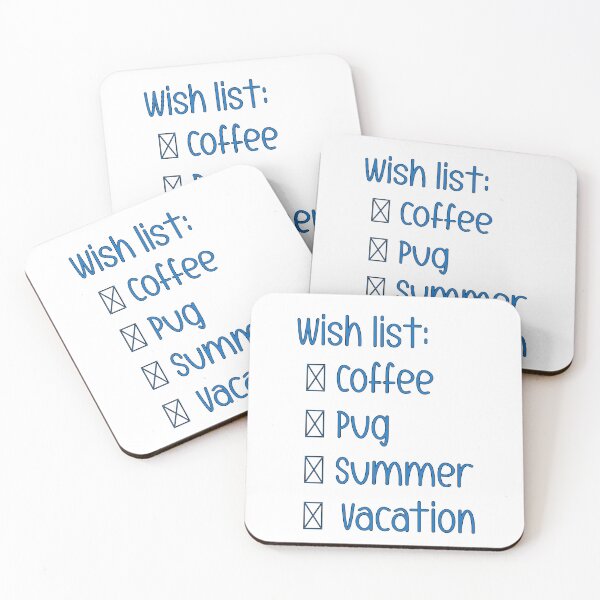 Item preview, Wish list designed and sold by Pug-Obsession.