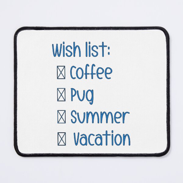 Item preview, Wish list designed and sold by Pug-Obsession.