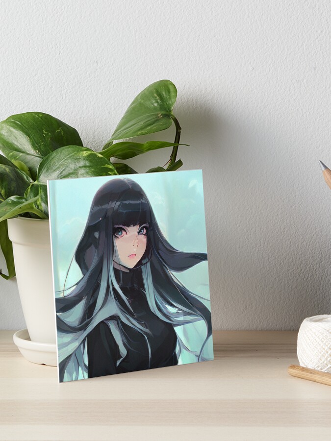 Goth Anime Girl Cute Kawaii Dark Woman Adorable Black Pastel Colors   Sticker for Sale by shypixels