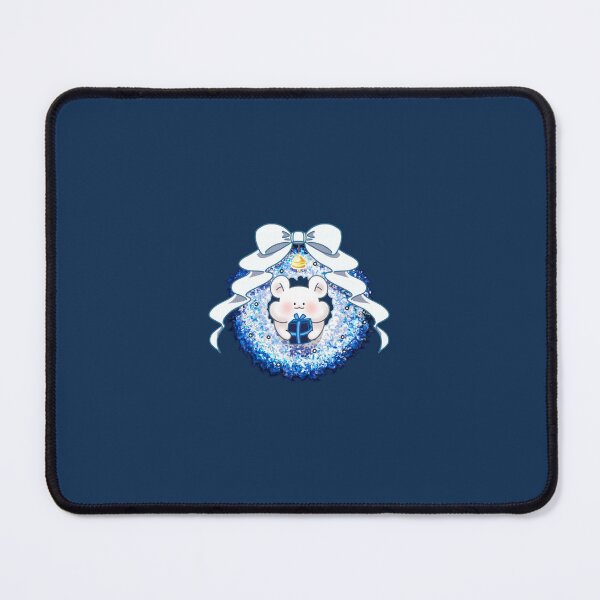 Item preview, Christmas wreath with white hamster : blue denim designed and sold by Endraws.