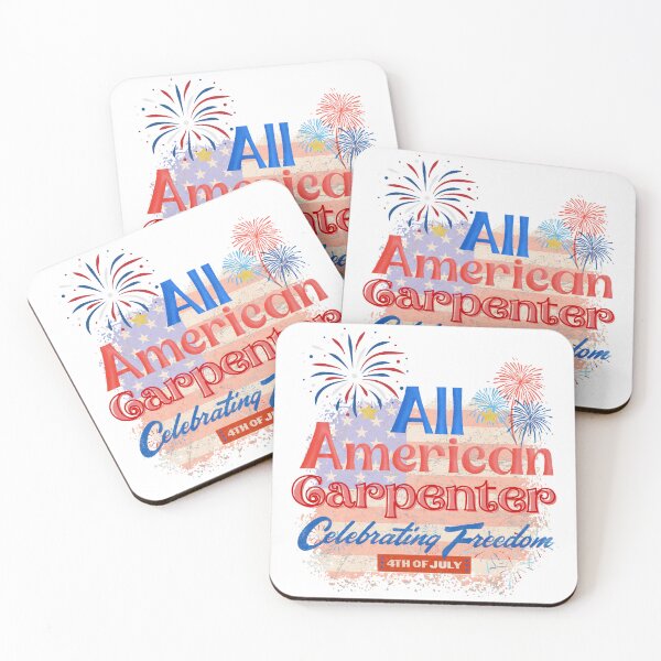 Item preview, 4th Of July, All American Carpenter Celebrating Freedom  designed and sold by ShopULove.