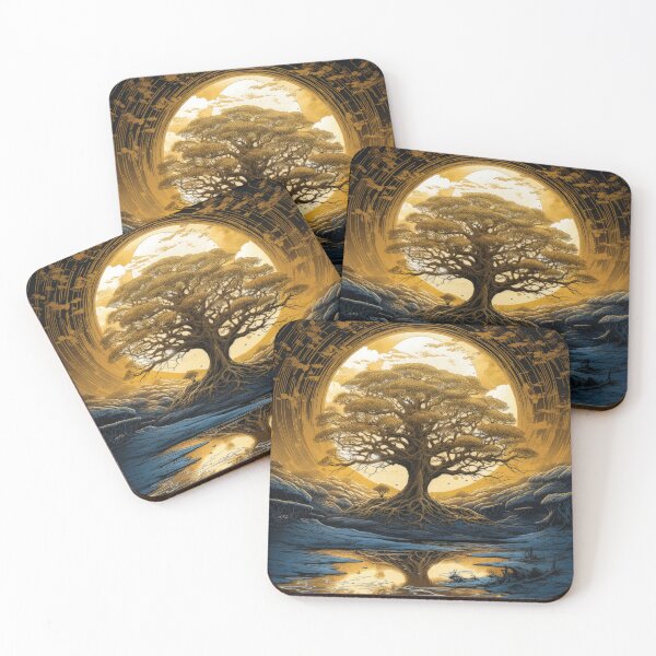 Item preview, Golden Tree of Life on dramatic sky designed and sold by MargaretWiktor.