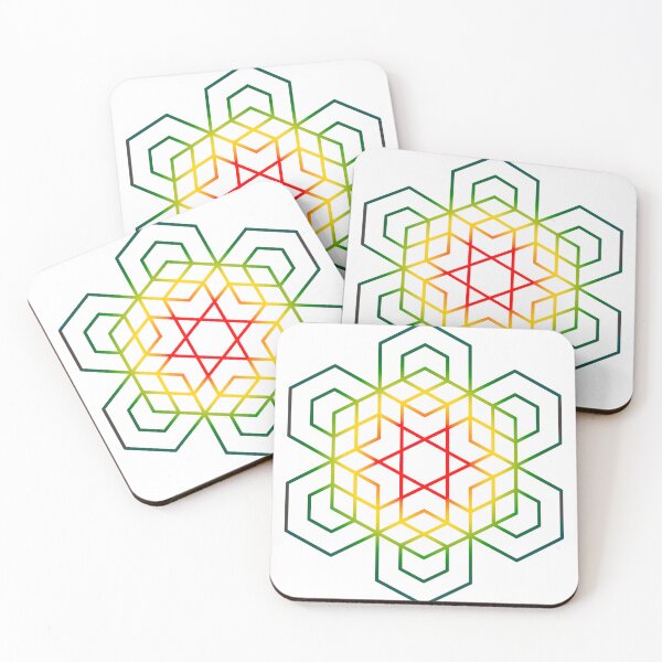 Item preview, geometric chakra colour design white backdrop designed and sold by GeoffBeattie.