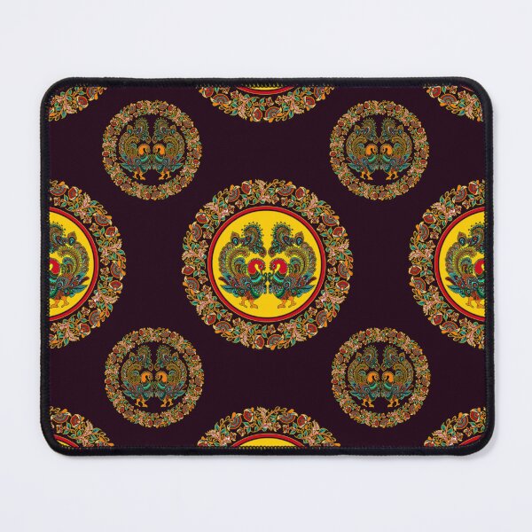 Item preview, Elegant Kalamkari Dancing Peacock Folk Art Pattern  - VIOLETTE designed and sold by Art-PraveenRai.
