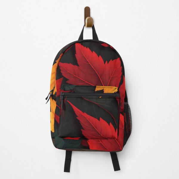 Item preview, Red and black autumn leaves pattern designed and sold by Rothnaric.