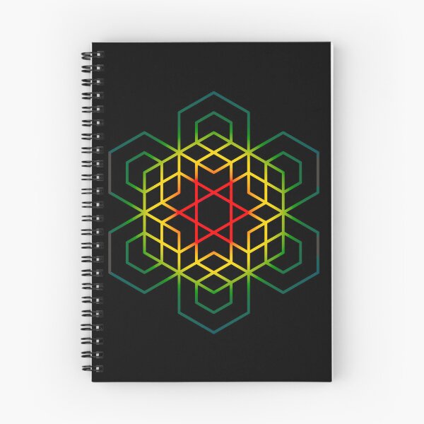 Item preview, geometric chakra colour design 2 black designed and sold by GeoffBeattie.