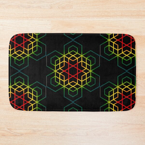 Item preview, geometric chakra colour design 2 black designed and sold by GeoffBeattie.