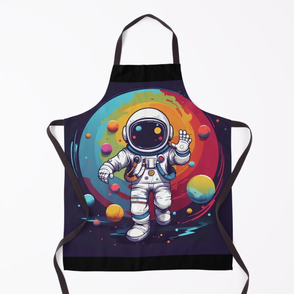 Aperçu de l'œuvre Les petits astronautes se disent bonjour dans l'espace créée et vendue par KimierArt.