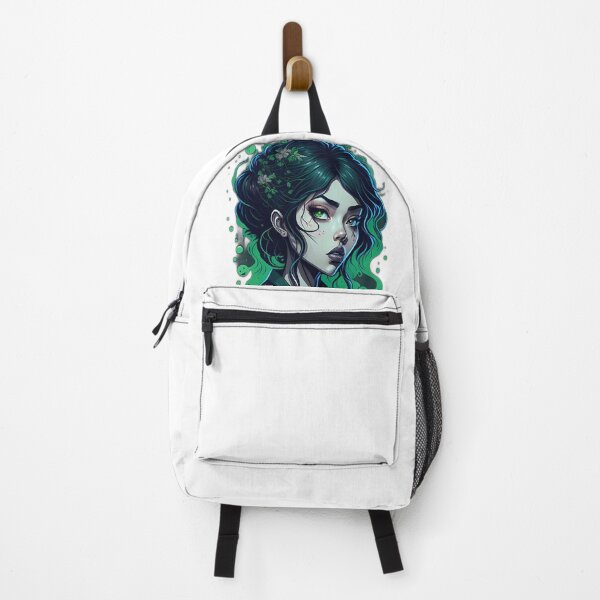 Item preview, Enchanting Green-haired Woman: Captivating Digital Painting designed and sold by Motumbox.