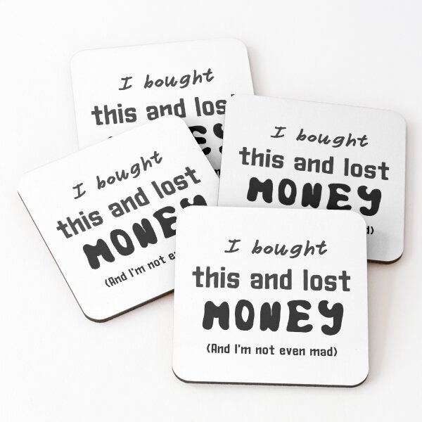 Item preview, I bought this and lost money and I'm not even mad Plain Version sticker by DozyJov designed and sold by DozyJov.