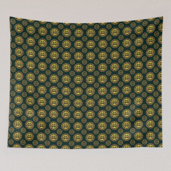Item preview, Elegant Kalamkari Dancing Peacock Folk Art Pattern - TEAL GREEN designed and sold by Art-PraveenRai.