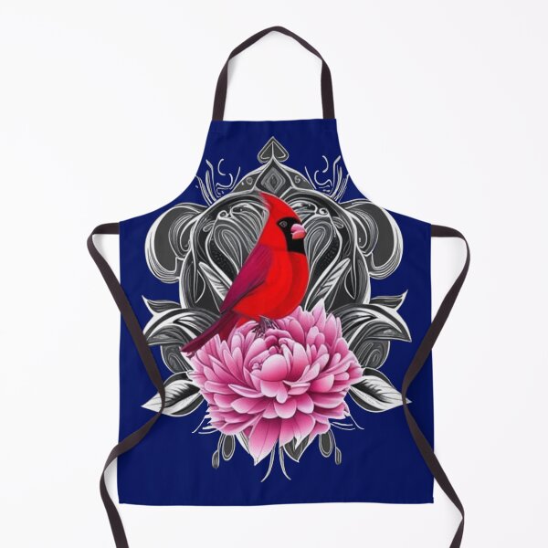 Item preview, Cardinal Bird With Peony Color Indiana State Tattoo Art designed and sold by taiche.
