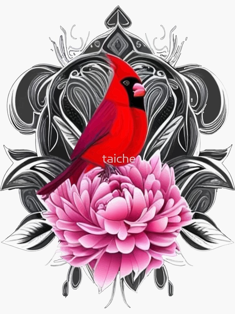 Cardinal Bird Temporary Tattoo – NatureTats