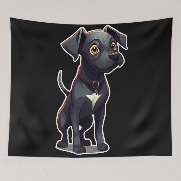 Item preview, Pawfectly Adorable: Delight in the Cuteness of a Black Pitbull Puppy 2 designed and sold by DarkDesign69.