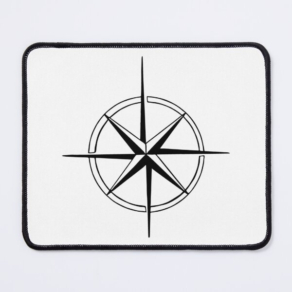 Item preview, Vector Compass - TRAVEL Collection - Black and White designed and sold by noirnoire.