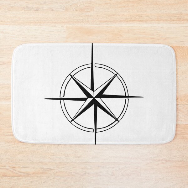 Item preview, Vector Compass - TRAVEL Collection - Black and White designed and sold by noirnoire.