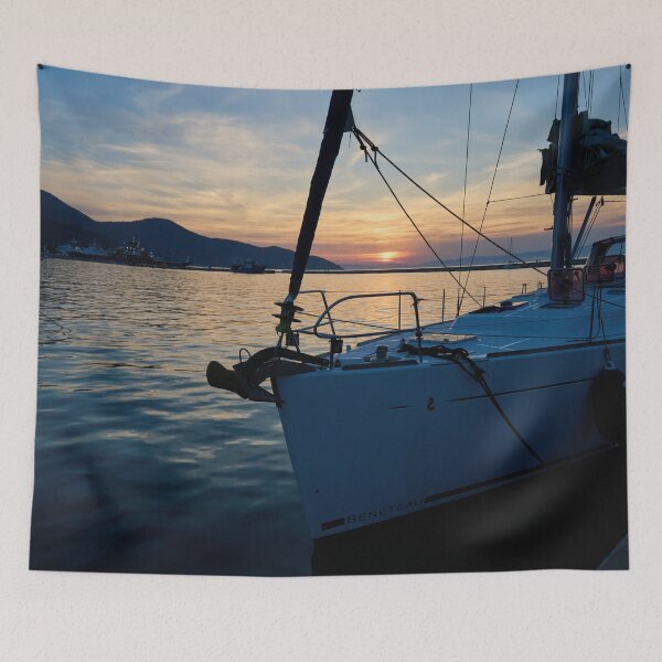Item preview, Evening lights in the harbor designed and sold by Jouko Lehto Photography.