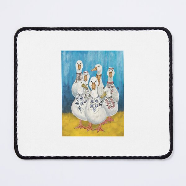 Item preview, White geese in embroidery, patriotic geese, bandero geese, Vyshyvanka day designed and sold by 7Woodhandmade.