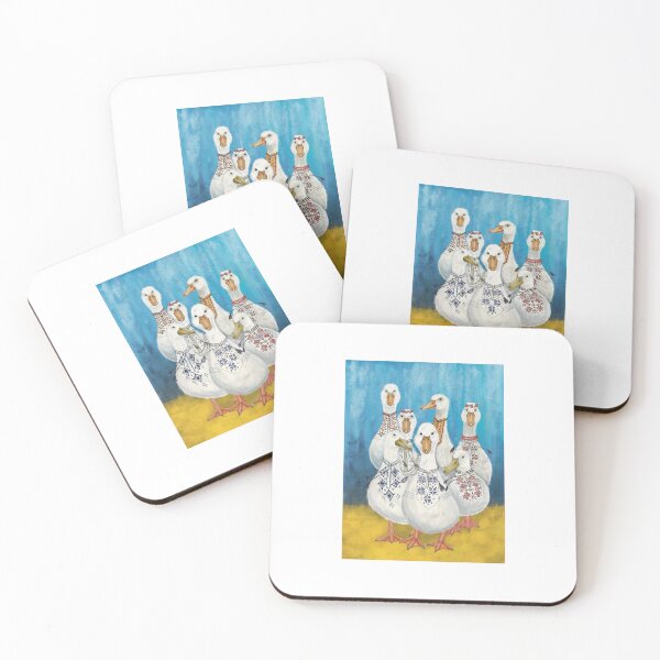 Item preview, White geese in embroidery, patriotic geese, bandero geese, Vyshyvanka day designed and sold by 7Woodhandmade.