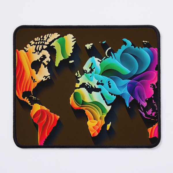 Item preview, World Map Wind Flow designed and sold by Map4U.