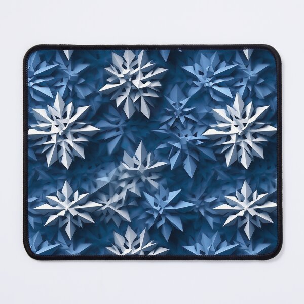 Item preview, Frozen Elegance: 3D Snowflakes Pattern designed and sold by EVA4designs.