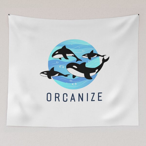 Item preview, Orcanize Orca Killer Whale Attacks, Ocean Orcas designed and sold by Maria Garcia.