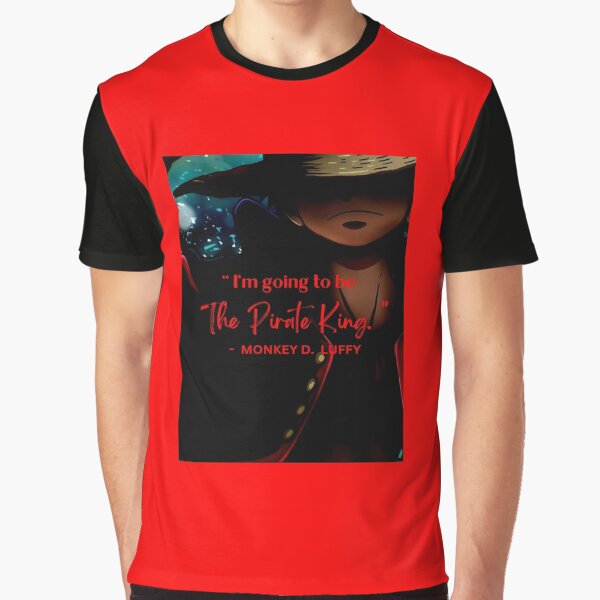 Vista previa del artículo con la obra «Camiseta One Piece Convertirse en Rey Pirata», diseñado y vendido por LavanderChiyou.