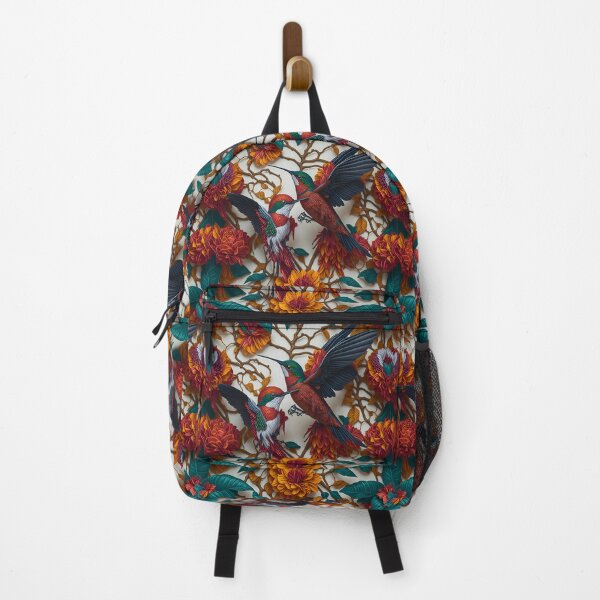 Item preview, Illusory Blooms: Captivating Patterns of Flowers and Hummingbirds designed and sold by AmazingLab.