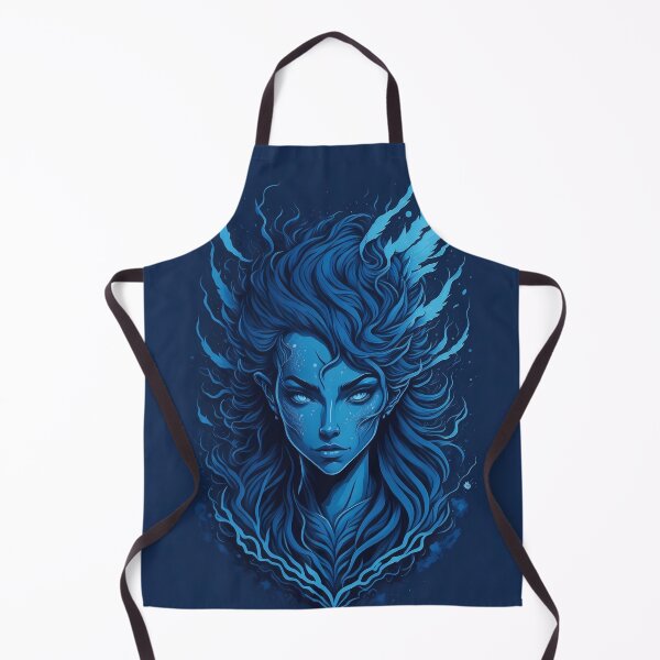 Item preview, Divine Angel: Detailed Illustration in Shades of Blue designed and sold by Motumbox.