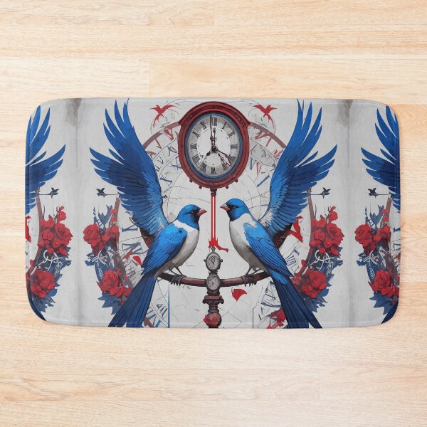 Item preview, Time's Embrace: Birds and Clock designed and sold by AFUNARTZ.