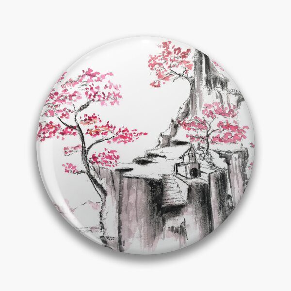 Item preview, oriental landscape designed and sold by NHBart.
