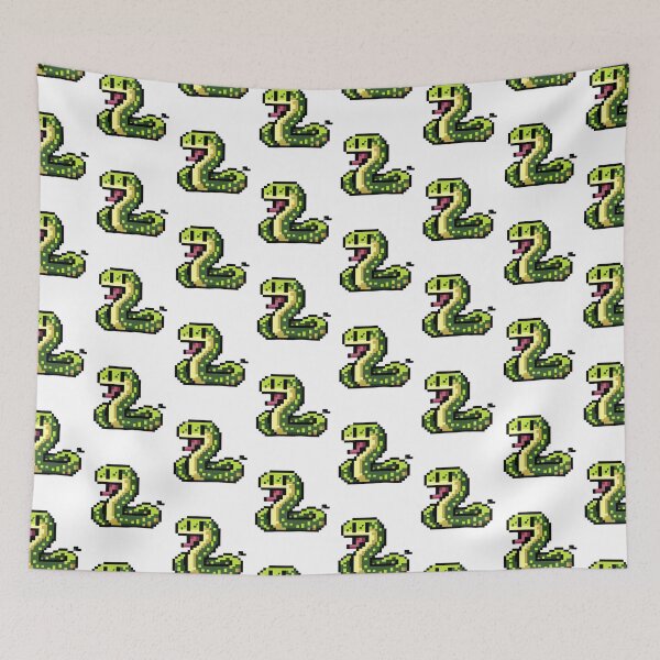Item preview, Happy snake pixel art designed and sold by PexelBoi.