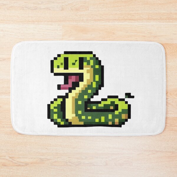Item preview, Happy snake pixel art designed and sold by PexelBoi.