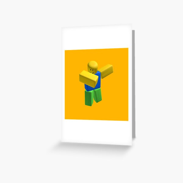 Roblox Noob Character Greeting Card