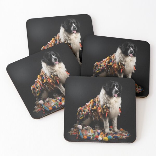 Item preview, St. Bernard With Trash Outfit - Beautiful Dog Art designed and sold by DigitalArties.