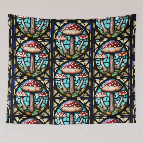 Item preview, Stained Glass Mushrooms 2 designed and sold by DBSR-LLC.