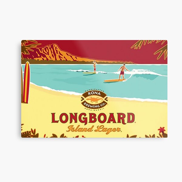 Kona Longboard Metal Print