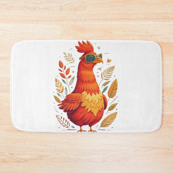 Item preview, Smart Road Island Red Chicken Wearing Glasses designed and sold by Sneek661.