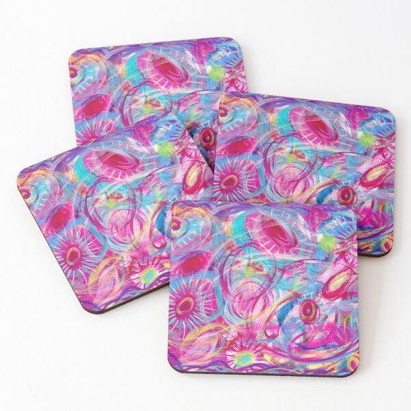Item preview, Wild and Free colorful abstract art designed and sold by Crystal McDonald.