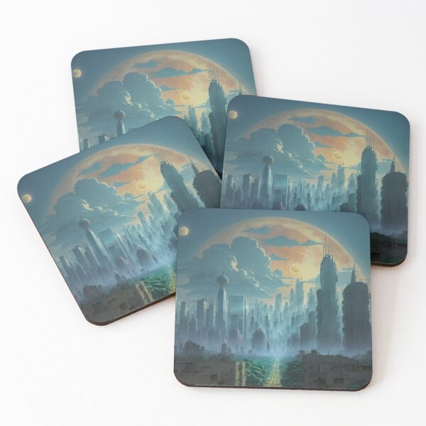 Item preview, FJP0096 - Futuristic City and Exoplanet designed and sold by Futuriddle.
