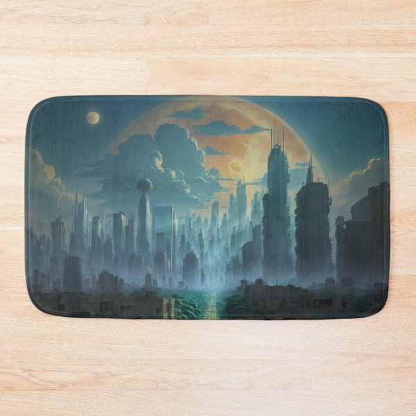Item preview, FJP0096 - Futuristic City and Exoplanet designed and sold by Futuriddle.