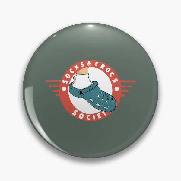 Item preview, Socks and crocs society crest  designed and sold by KathleeneKemp.