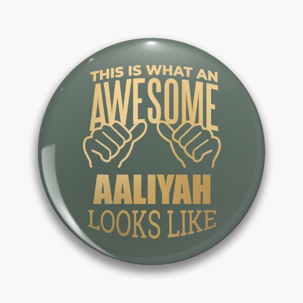 Item preview, This Is What An Awesome Aaliyah Looks Like in Gold designed and sold by KathleeneKemp.