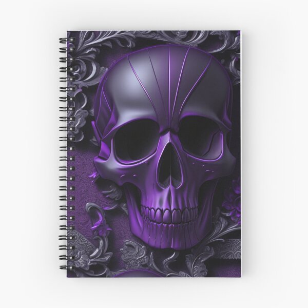 Item preview, Metallic purple skull with a gothic theme backdrop designed and sold by Rothnaric.