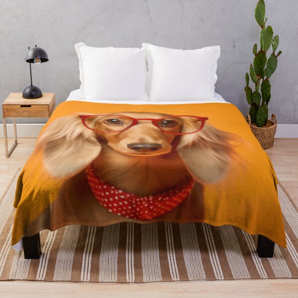 Item preview, Dachshund with Red Glasses - Beautiful Dog Art designed and sold by DigitalArties.