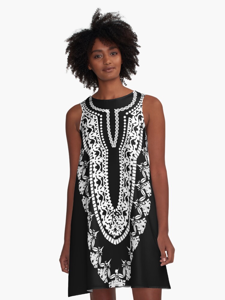 Black dashiki outlet dress